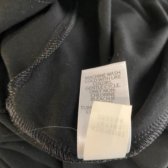 J. Jill Wearever Collection Dress Keyhole Black Short‎ Sleeve NWT Women's Small - Picture 7 of 7